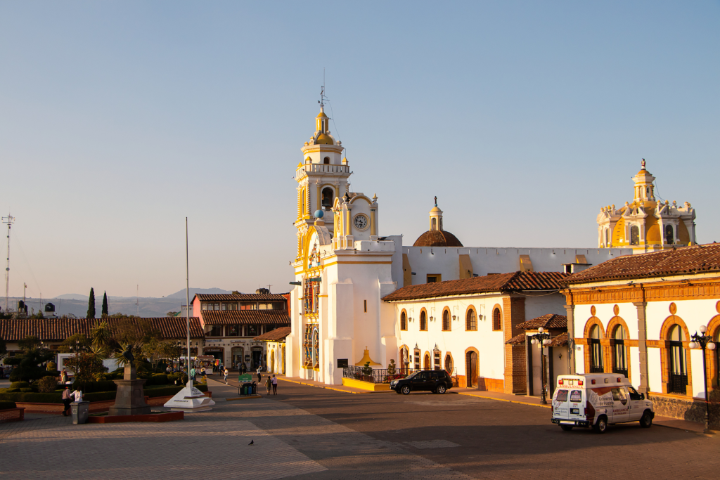 Pueblo de Chignahuapan en Puebla, México
