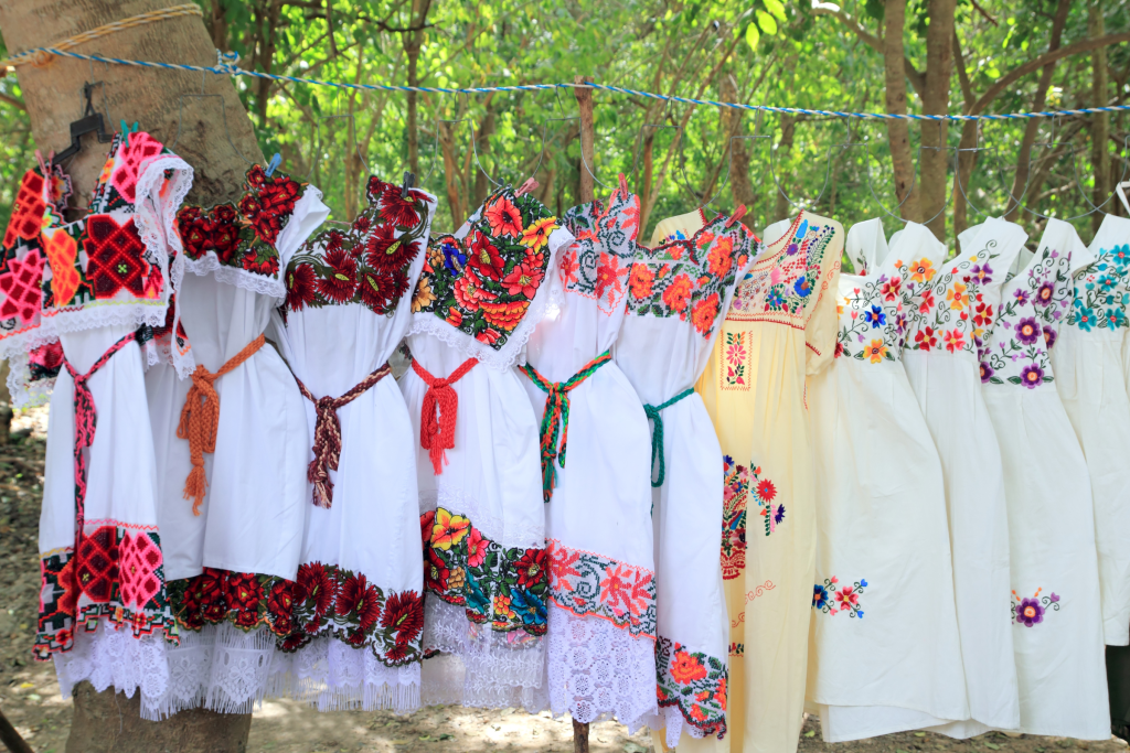 Huipiles en Chiapas, México