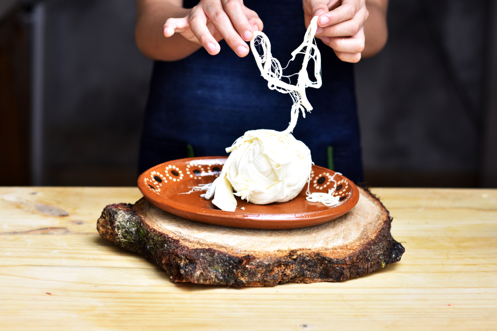 Queso típico artesanal de Oaxaca