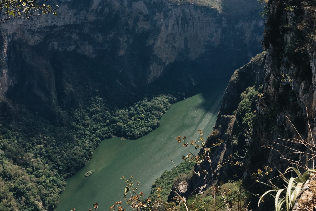 Paisaje desde el mirador del Cañón del Sumidero (Chiapas)