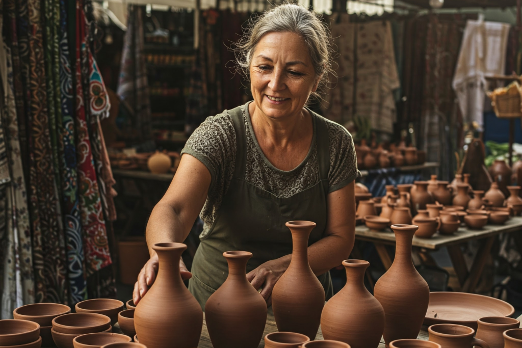 Mujeres alfareras en México