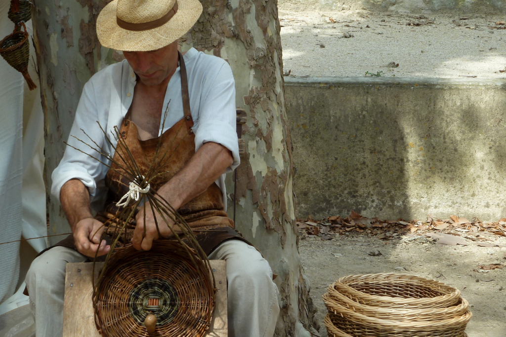 Taller de cestería en Galicia